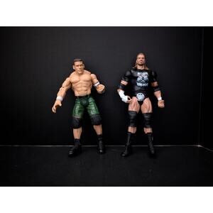 WWE Jakks Figure Lot John Cena Triple H DX Backlash 10 Ruthless Aggression Vtg